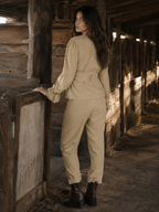 BLUSA CON CINTURÓN
