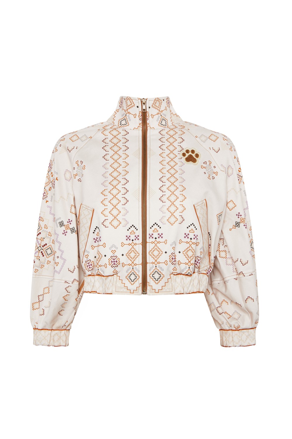 BOMBER ESTAMPADO PUNTO DE CRUZ