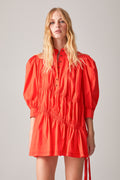 VESTIDO ALGODÓN MINI CON TRAFALUC