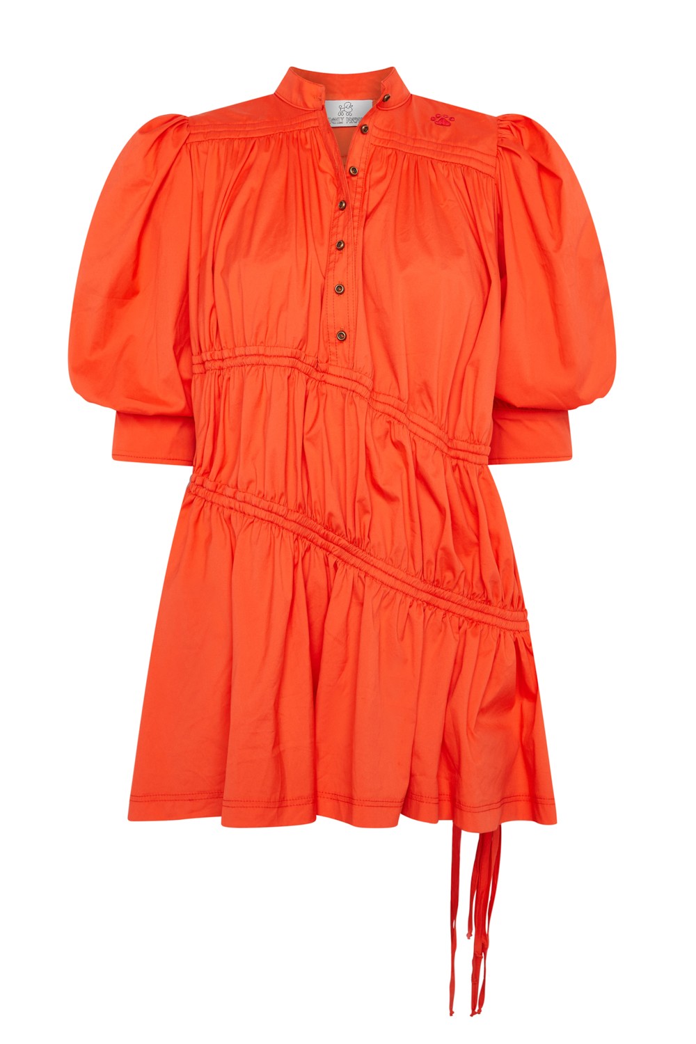 VESTIDO ALGODÓN MINI CON TRAFALUC