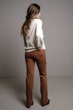 PANTALÓN BOLSILLOS LATERALES CAMEL