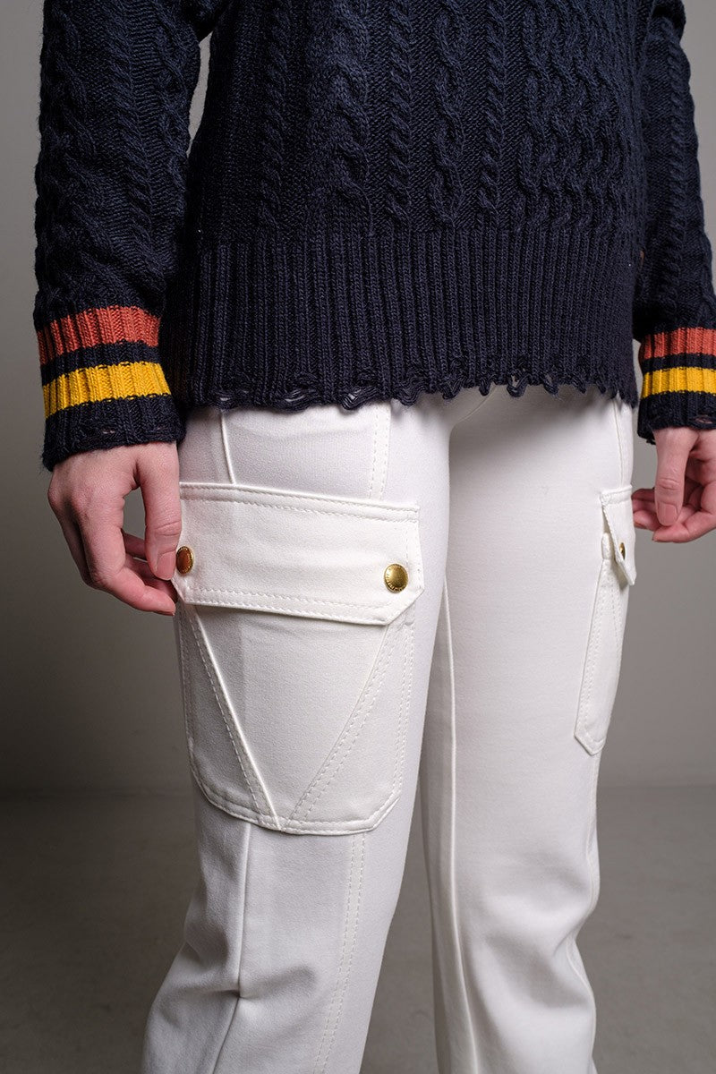 PANTALÓN BOLSILLOS LATERALES CRUDO