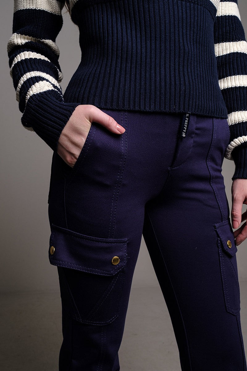 PANTALÓN BOLSILLOS LATERALES MARINO