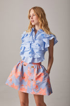 NEON JACQUARD SKIRT