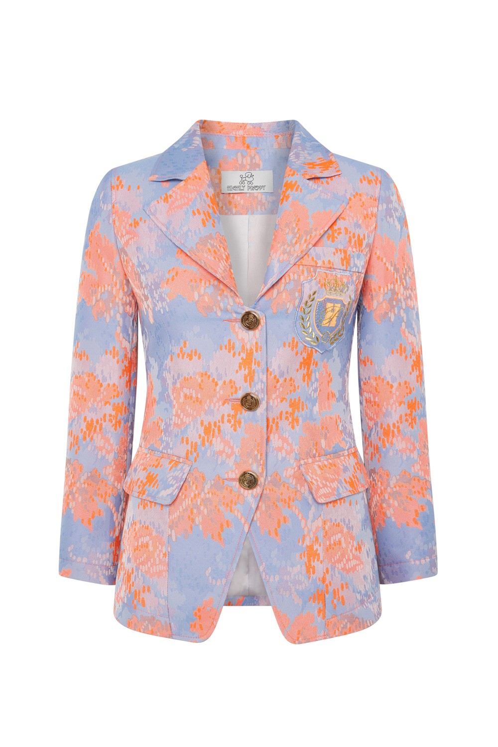 CHAQUETA JACQUARD FLUOR ESCUDO