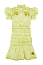 VESTIDO ENGOMADO VERDE LIMA