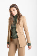 CHAQUETA BLAZER BÁSICA CAMEL