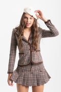 SCHOOL PLAID JACKET