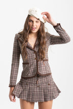 SCHOOL PLAID JACKET