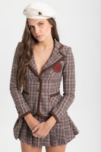 SCHOOL PLAID JACKET