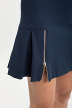 BLUE ZIPPER SKIRT
