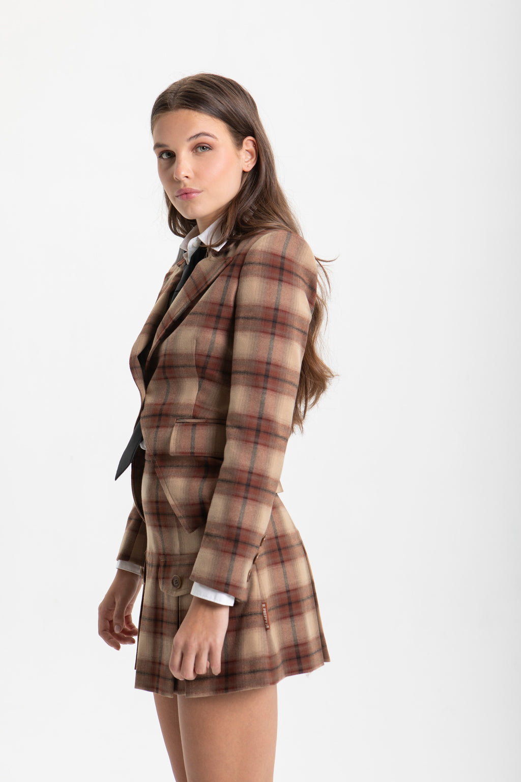 FALDA DE CUADROS TABLONES PREPPY