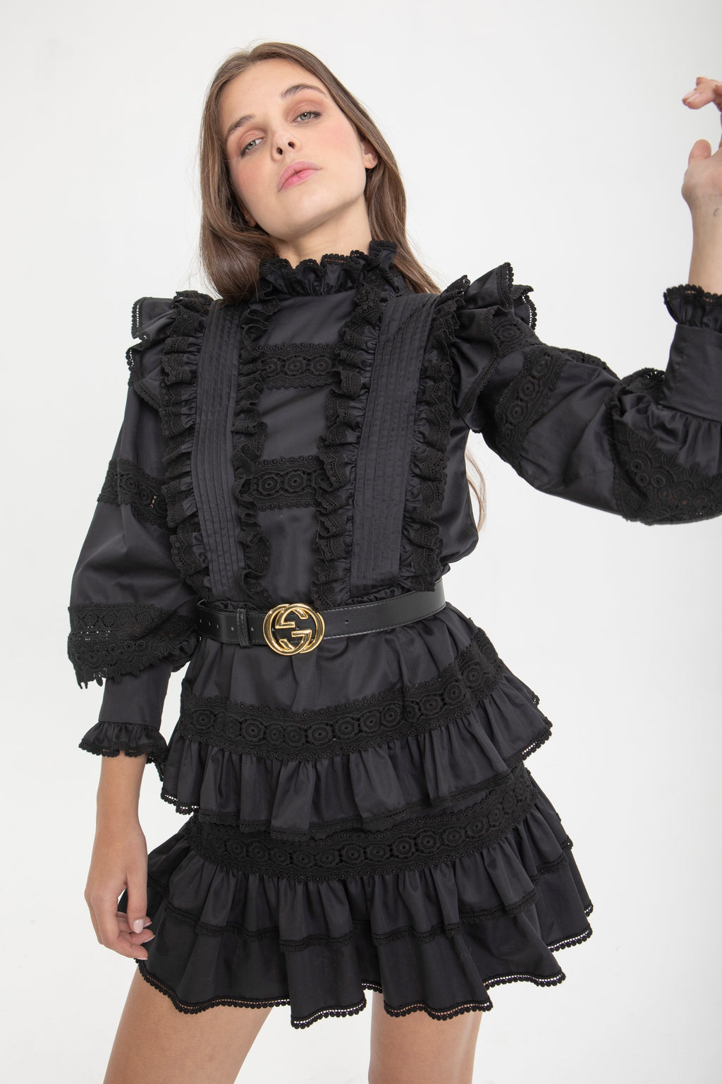 VESTIDO ENTREDOS NEGRO