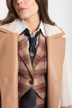 SAND-CAMEL COMBINED COAT