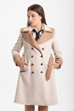 SAND-CAMEL COMBINED COAT
