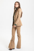PANTALON DE PUNTO CAMPANA CAMEL