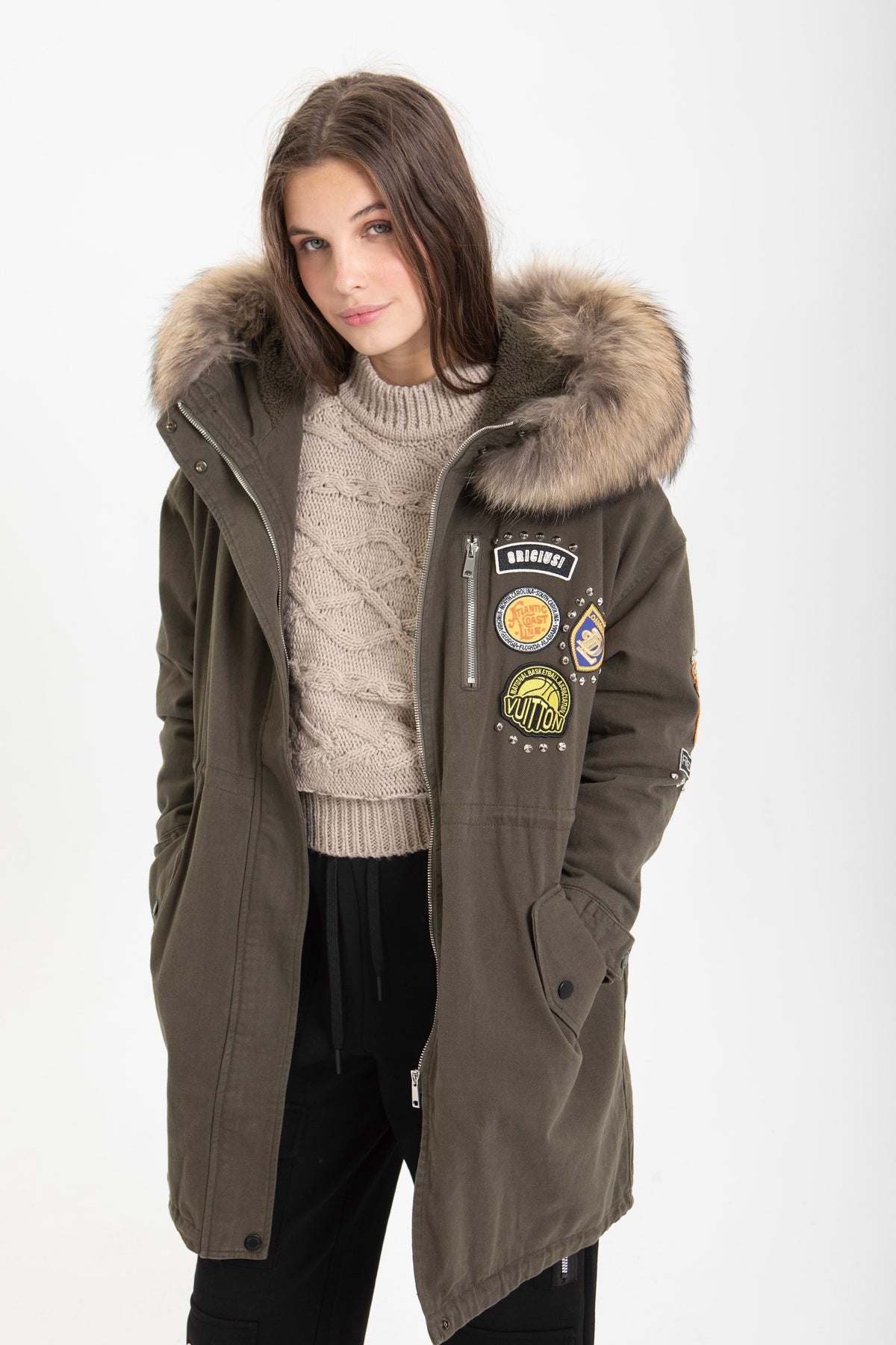 PARKA WITH FUR HOOD