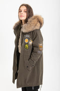 PARKA CON PELO CAPUCHA