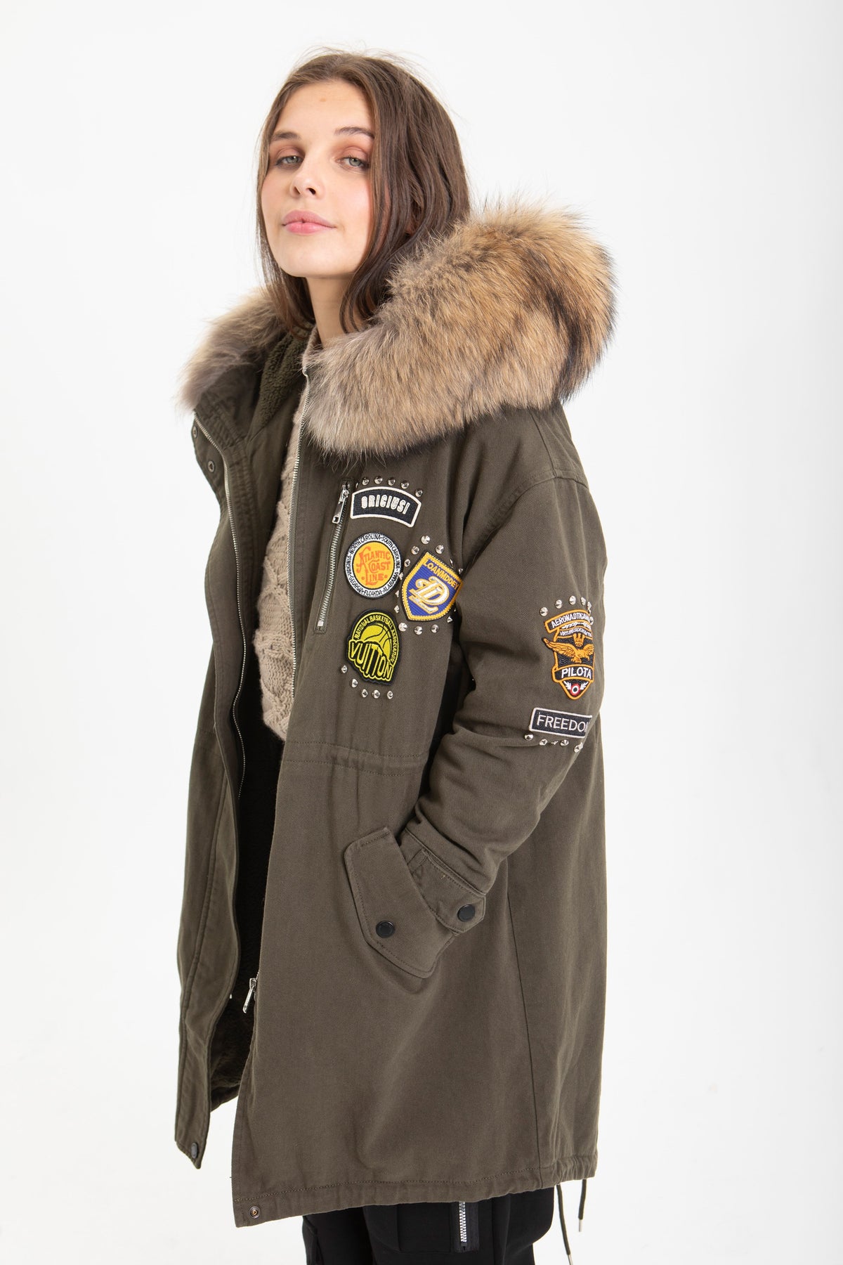 PARKA WITH FUR HOOD