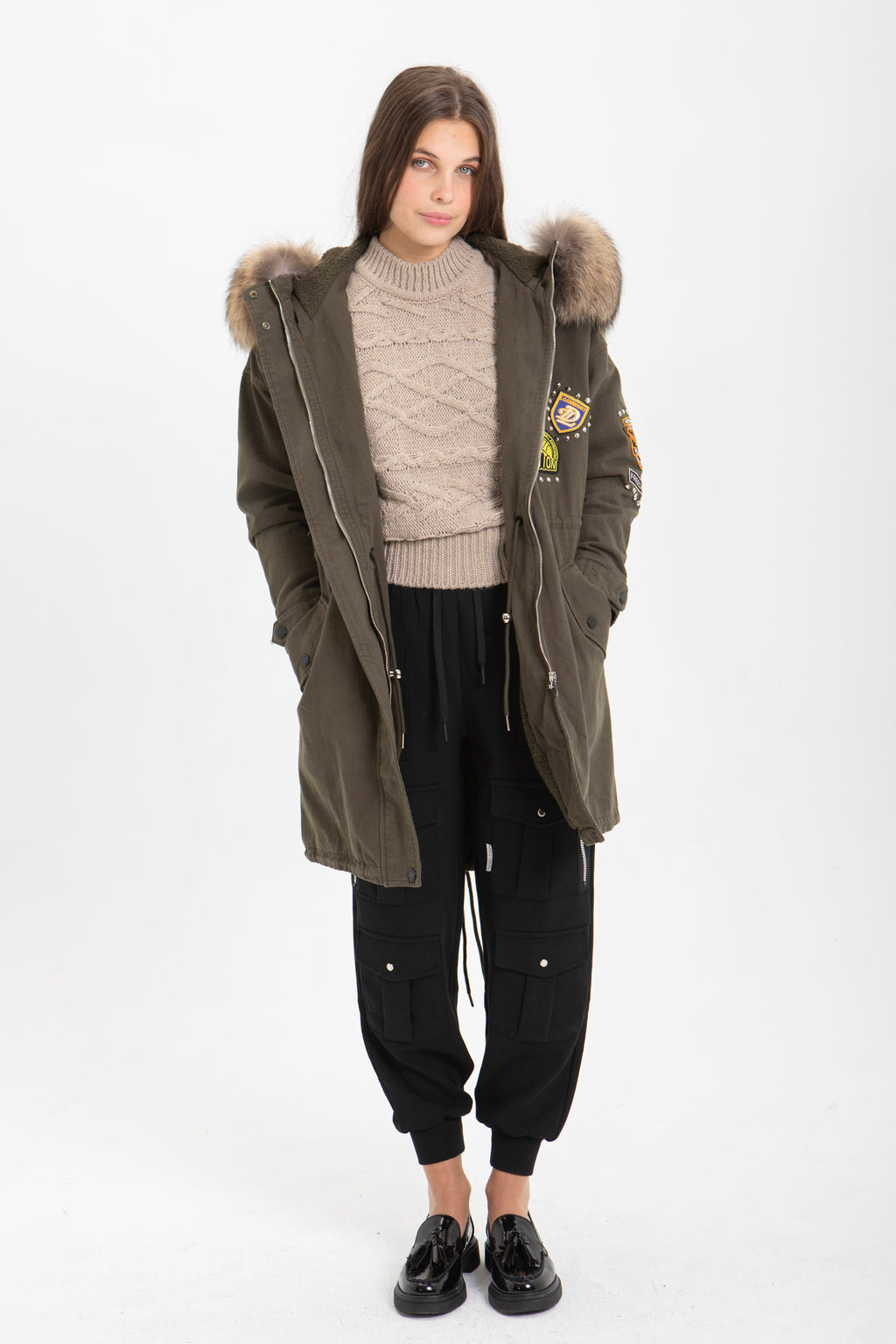 PARKA CON PELO CAPUCHA