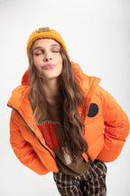 FEATHERS SHORT ORANGE