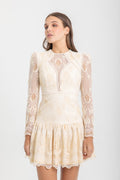VESTIDO VAINILLA CALADO