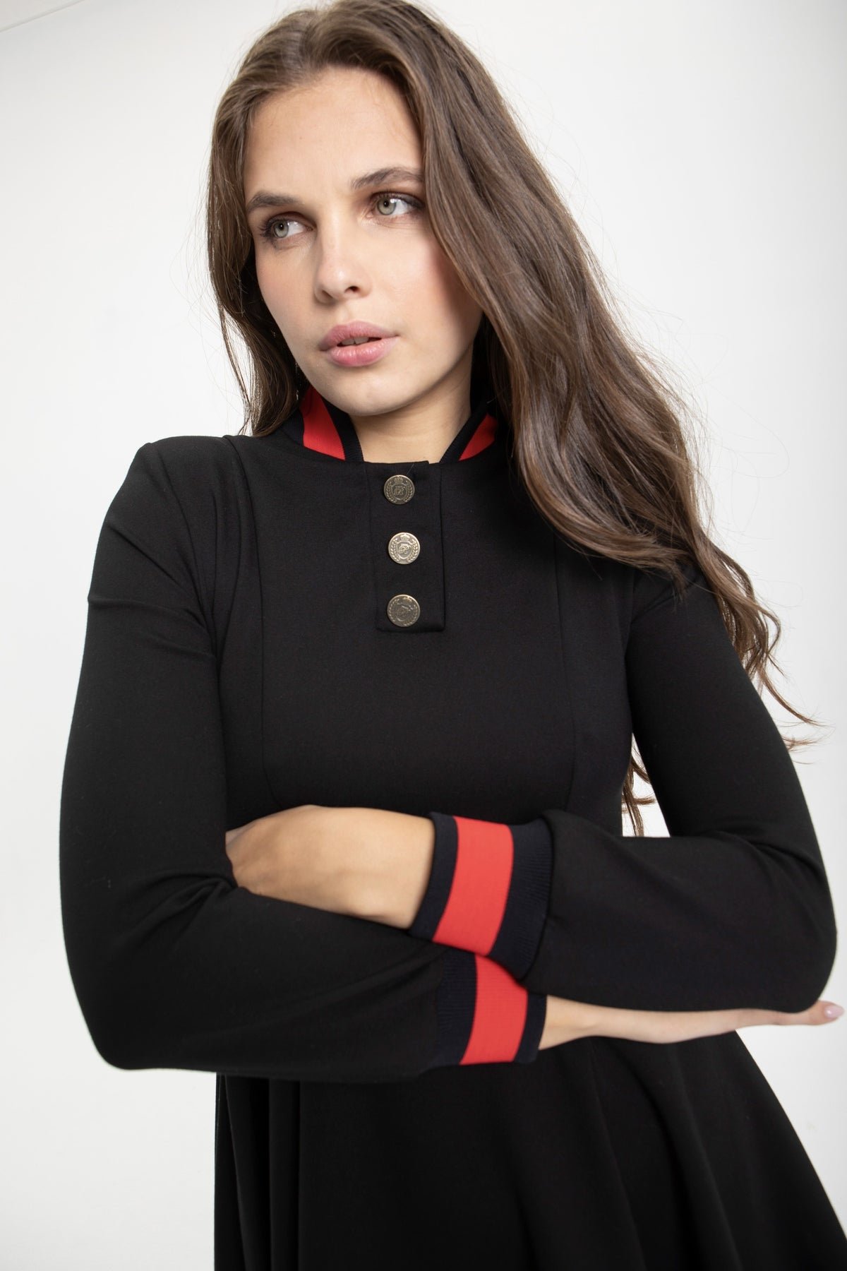 VESTIDO PUNTO NEGRO EVASÉ