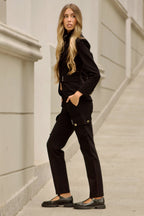 PANTALÓN BOLSILLOS NEGRO