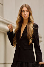 CHAQUETA BLAZER BÁSICA NEGRA