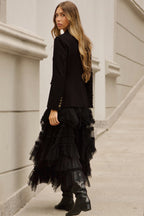 CHAQUETA BLAZER BÁSICA NEGRA