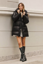 PLUMAS LARGO OVERSIZE NEGRO