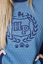 SUDADERA ACOLCHADA ESCUDO AZUL