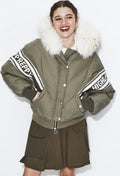 KHAKI HP STRIPED PARKA