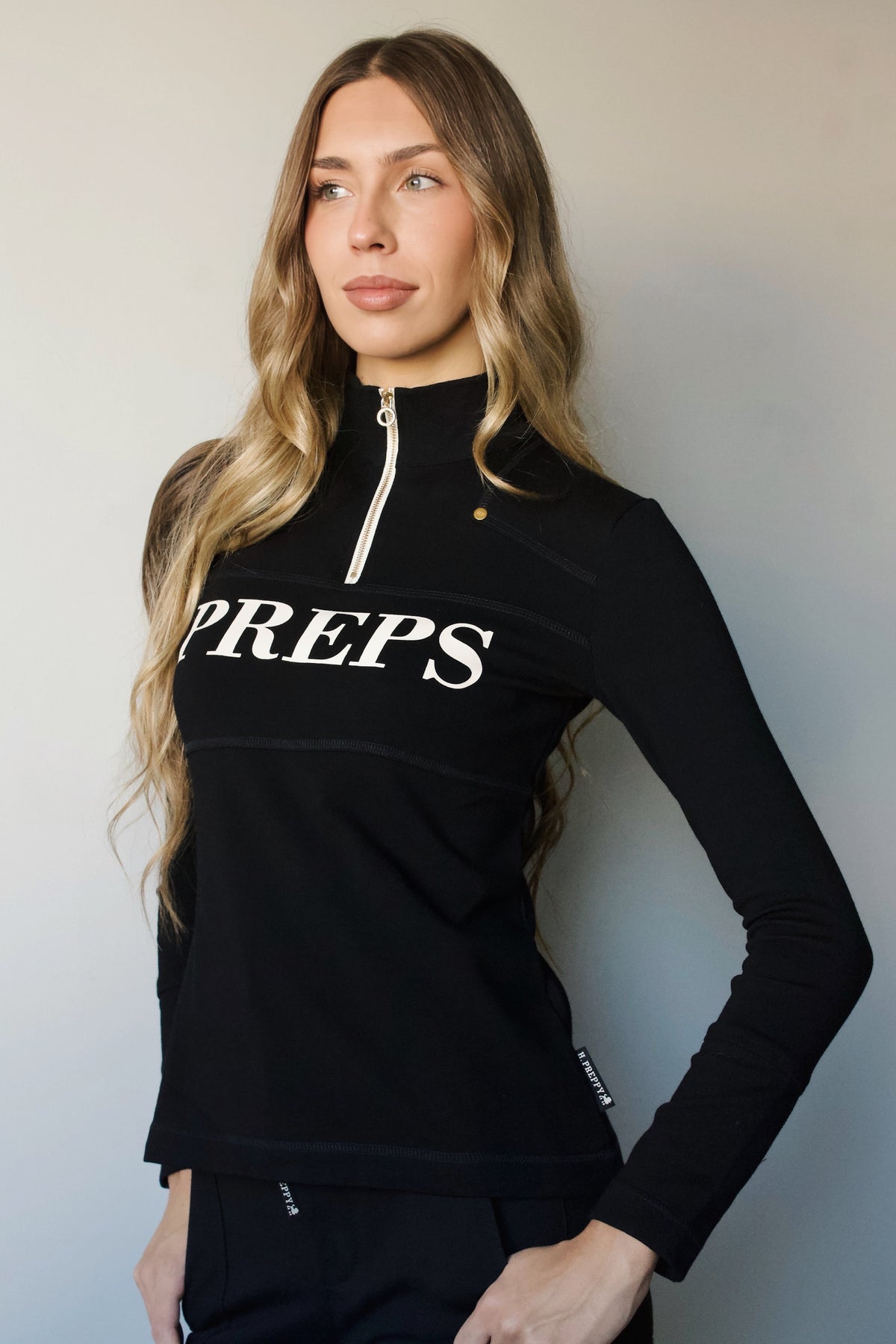 CAMISETA COMBI CREMALLERA NEGRO
