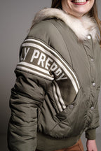 KHAKI HP STRIPED PARKA