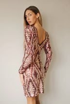 MAROON SEQUIN DRESS