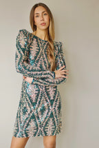 VESTIDO LENTEJUELAS VERDE