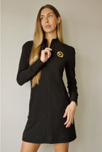VESTIDO PUNTO ESCUDO NEGRO