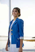 BLUE CAPRI SAFARI JACKET