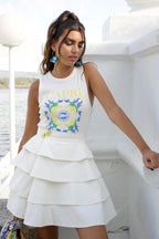RIB KNIT CAPRI T-SHIRT