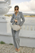 TWILL STRIPE TROUSERS