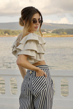 TWILL STRIPE TROUSERS