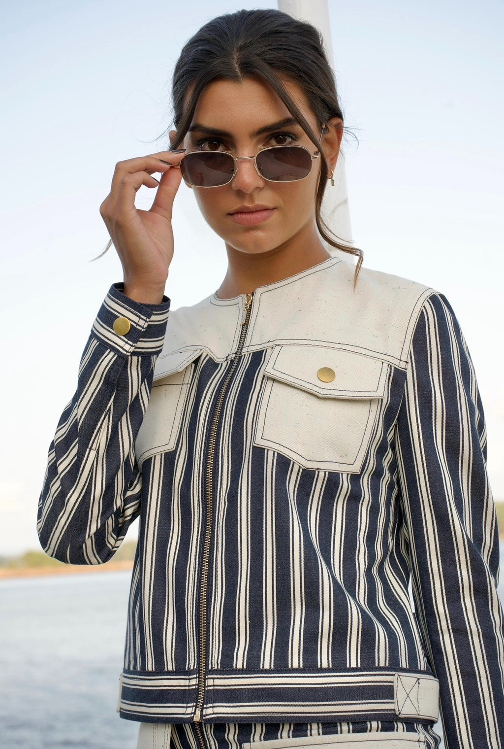 STRIPED SPORTS JACKET