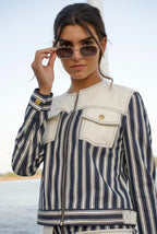 STRIPED SPORTS JACKET