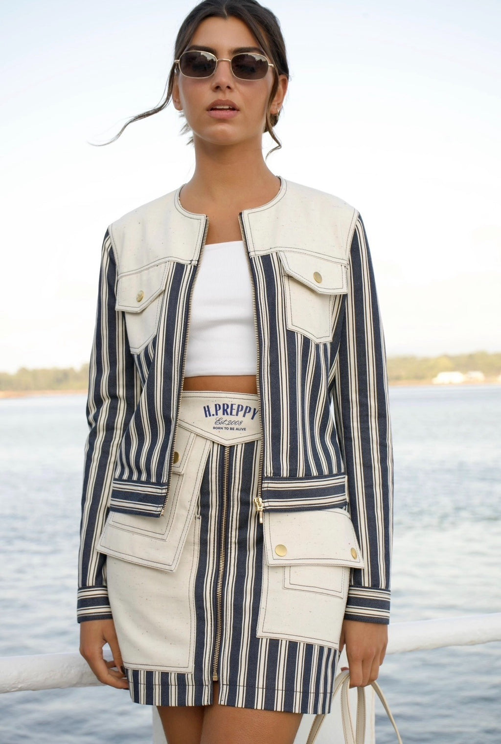 STRIPED SPORTS JACKET