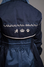 SHORT BLUE COMBINED TRENCH COAT
