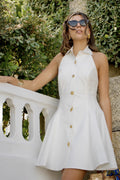 VESTIDO CAMISERO ESCOTE HALTER