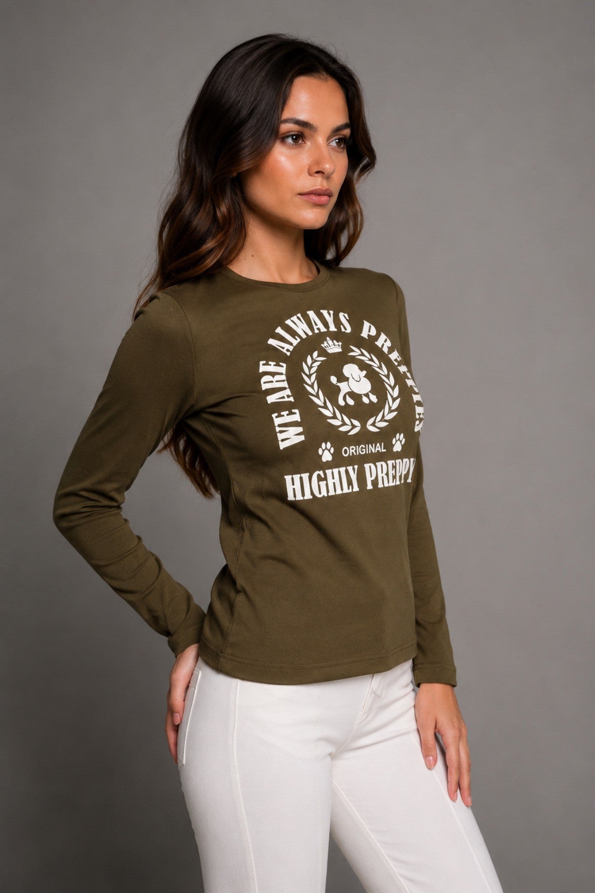 CAMISETA OVERSIZE CAQUI
