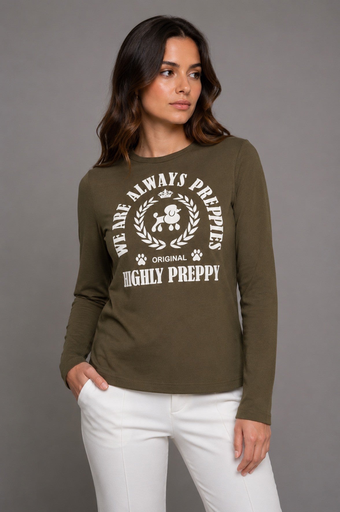 CAMISETA OVERSIZE CAQUI