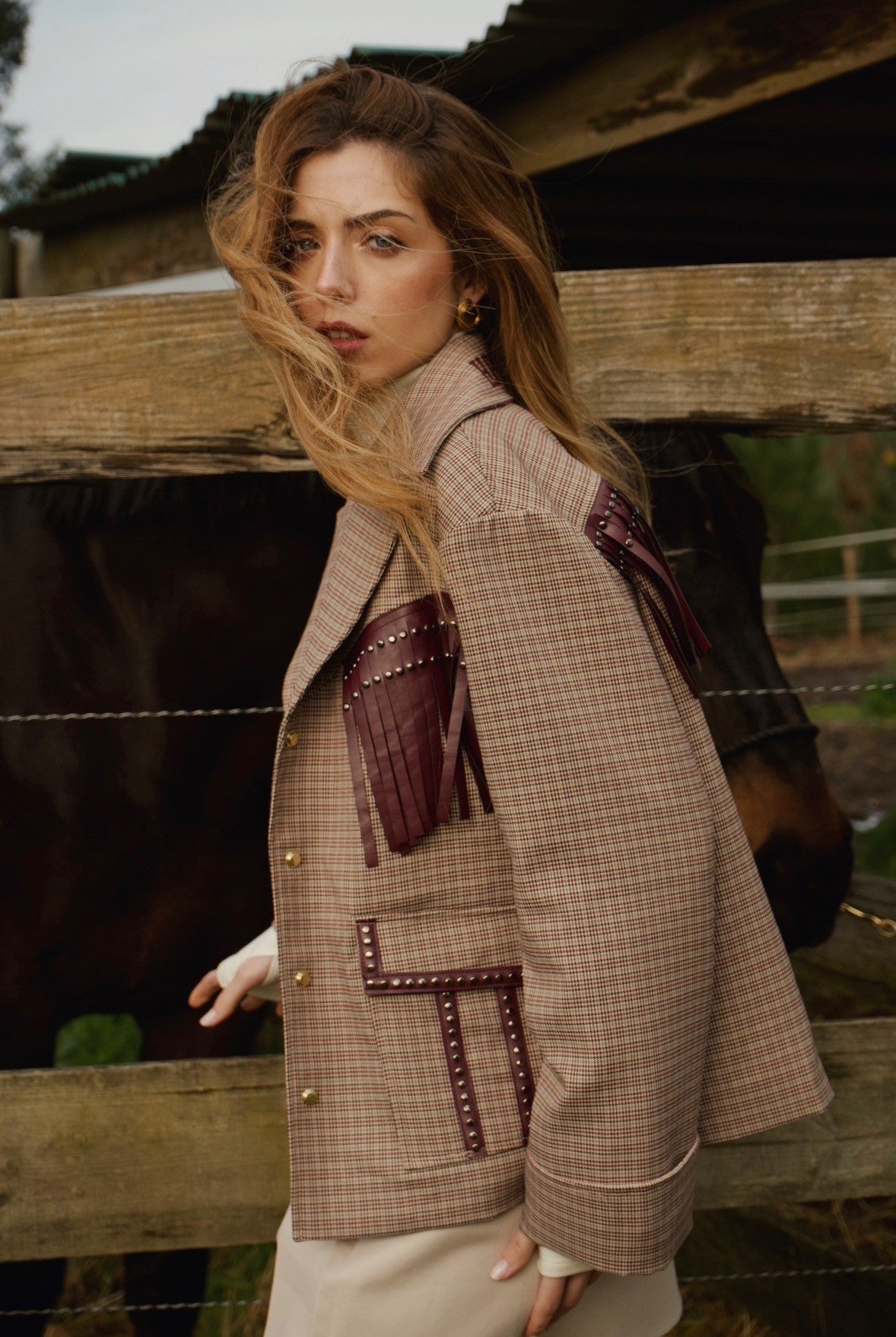 PLAID JACKET